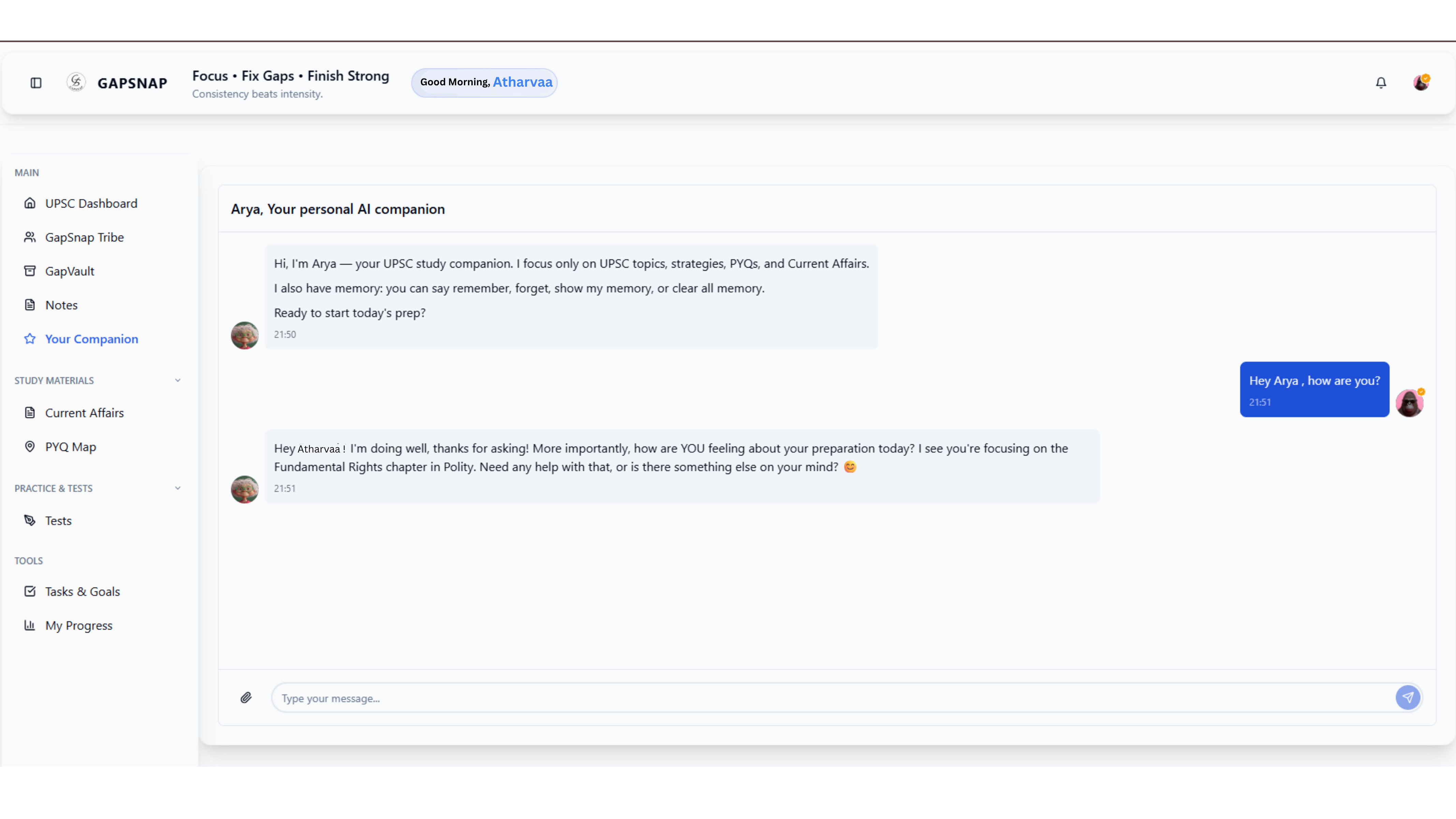 Arya – Your AI Companion